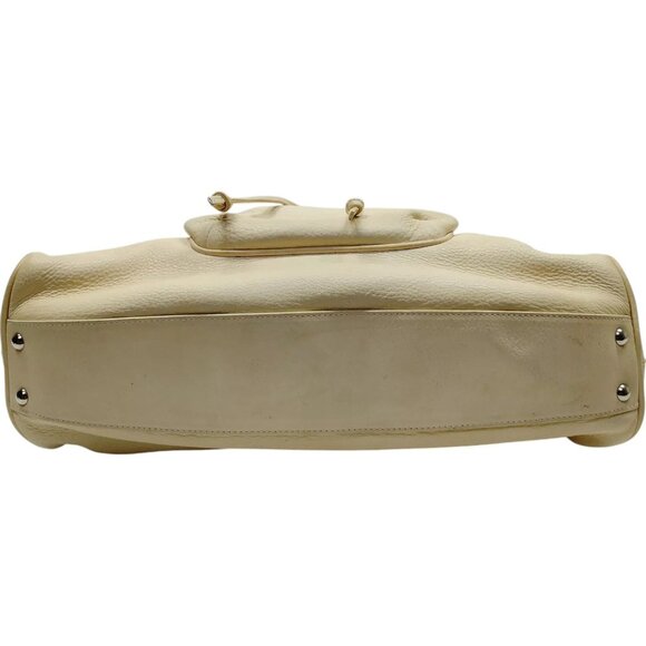 248175BA (X2) Salvatore Ferragamo Shoulder Bag Beige Leather - Picture 4 of 9